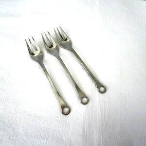 Frigast Denmark PANTRY 18/8 Stainless Flatware Set of 3 Salad Forks 6.5"